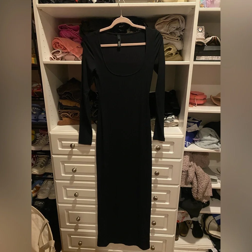 New Skims Soft Lounge Long Sleeve Dress Size Large - Picture 9 of 11